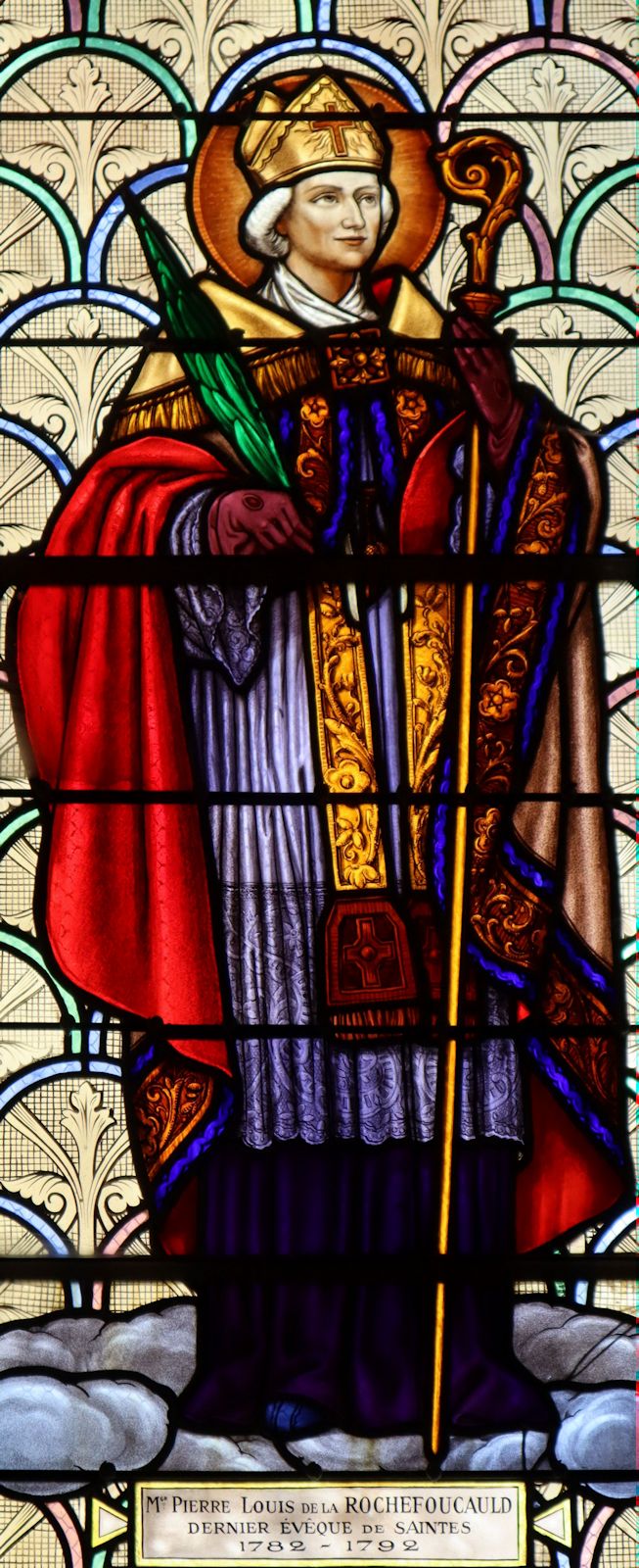 Glasfenster, um 1900, in der Kirche Saint-Eutrope in Saintes