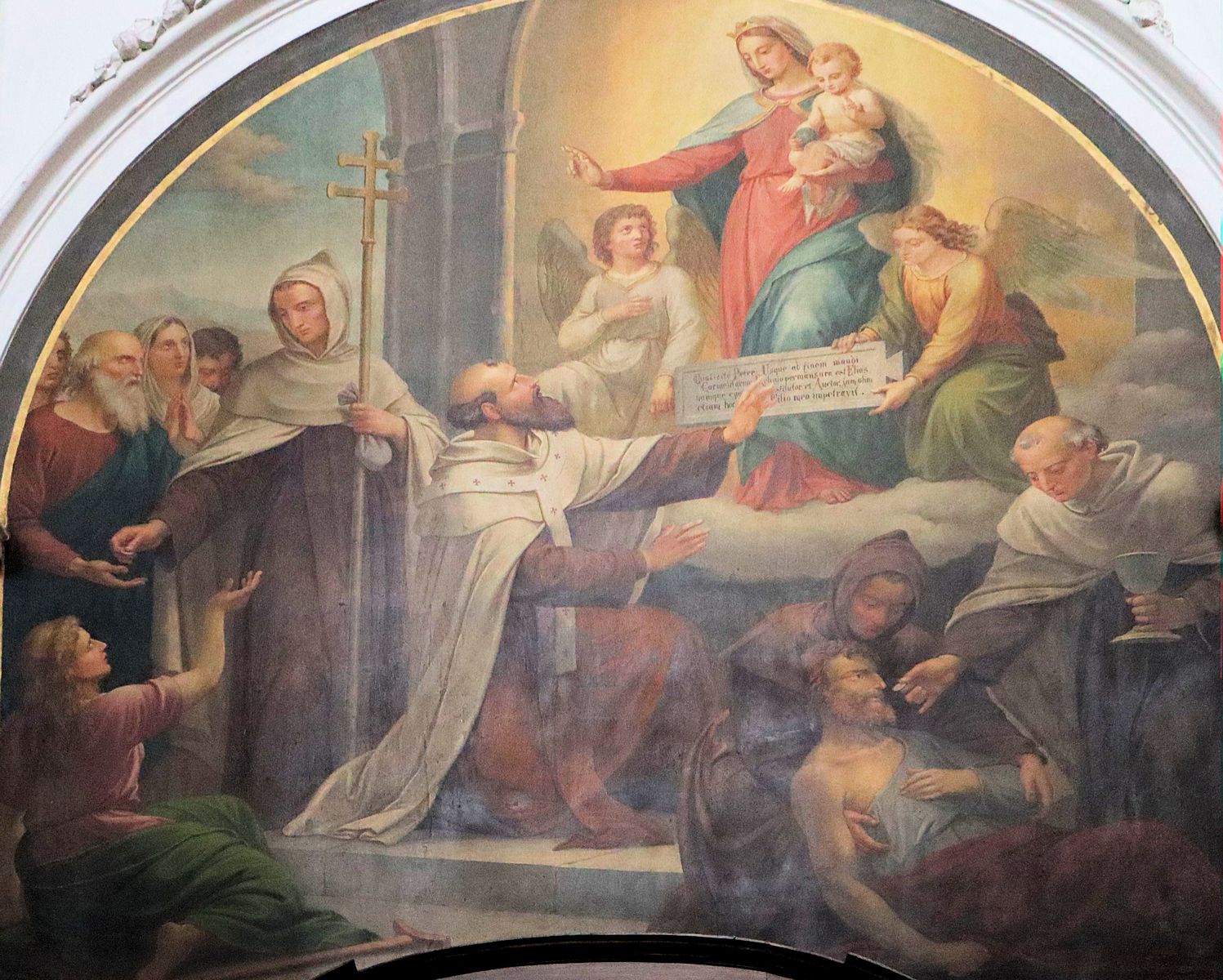 Fresko in der Karmeliterkirche in Straubing