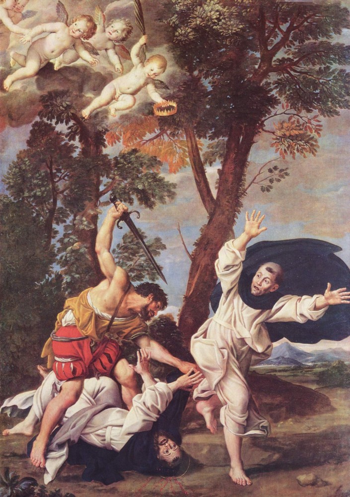 Domenichino: Petrus' Martyrium, um 1618 - 1620, in der Pinacoteca in Bologna