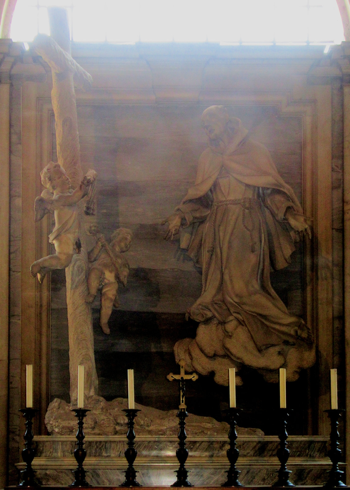 Michel Maille: Petrus in Ekstase, um 1683, in der Kirche Santa Maria in Aracoeli in Rom