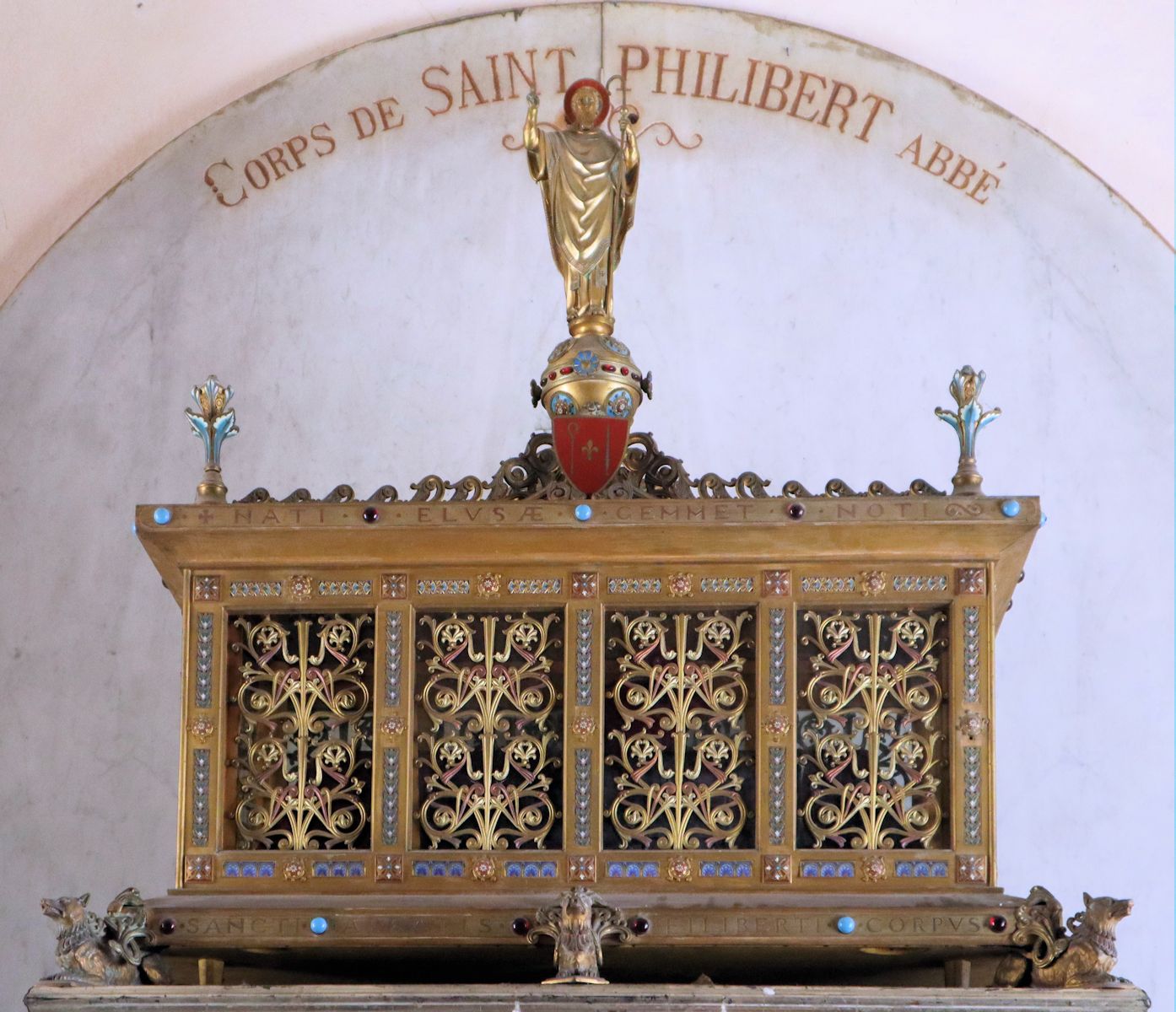 Reliquiar in der Kirche Saint-Philibert in Tournus