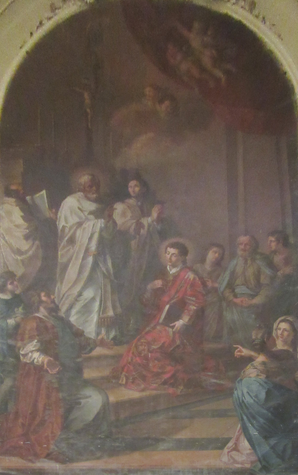 Matteo Desiderato „il Romano”: Philippus weiht seinen Diakon Philippus, 1806, in der in der Kirche des Klosters San Filippo in Agira