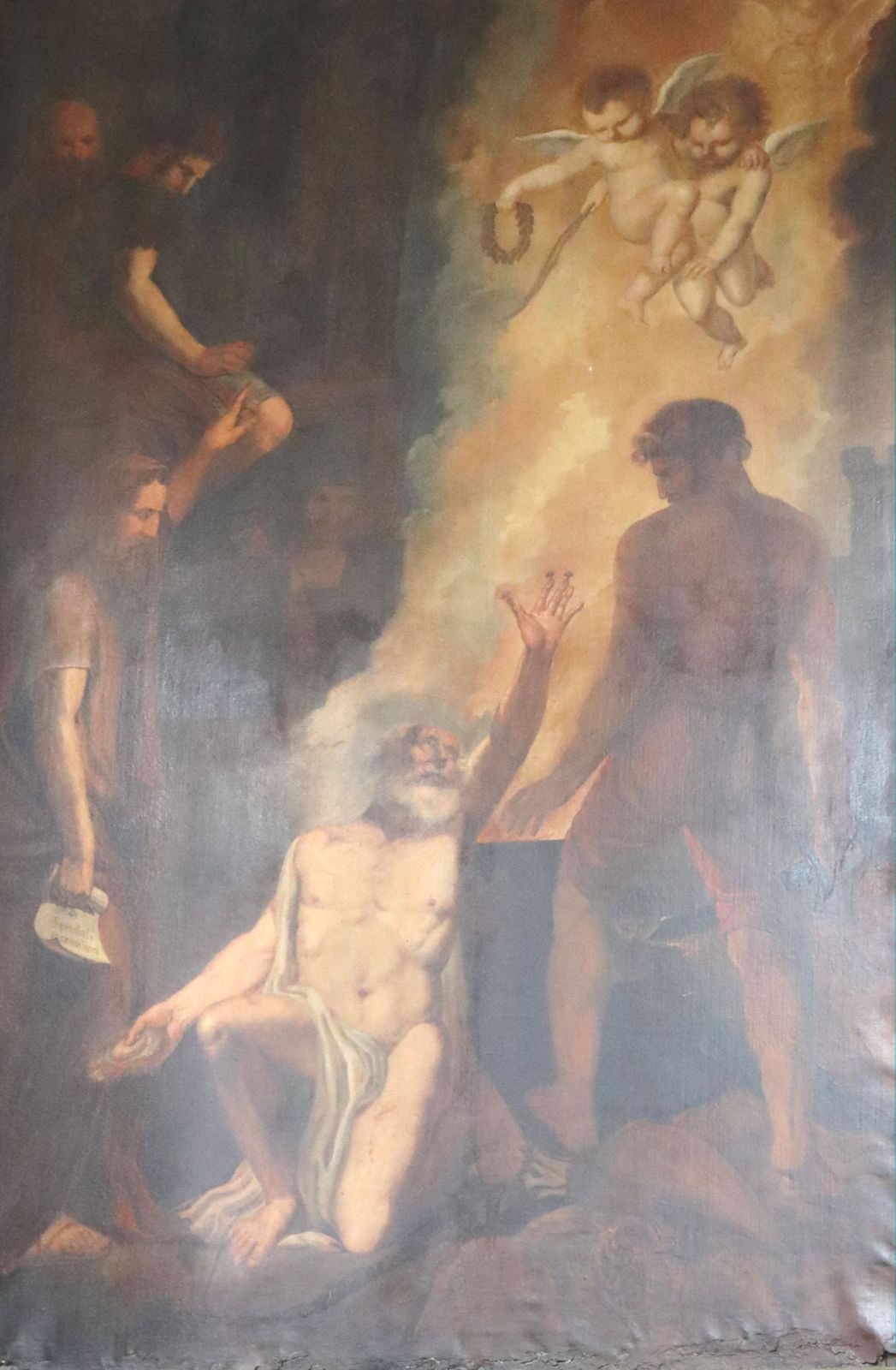 Alexandre-Joseph Denoyelle: Piatus' Martyrium, 1806, in der Stiftskirche in Seclin