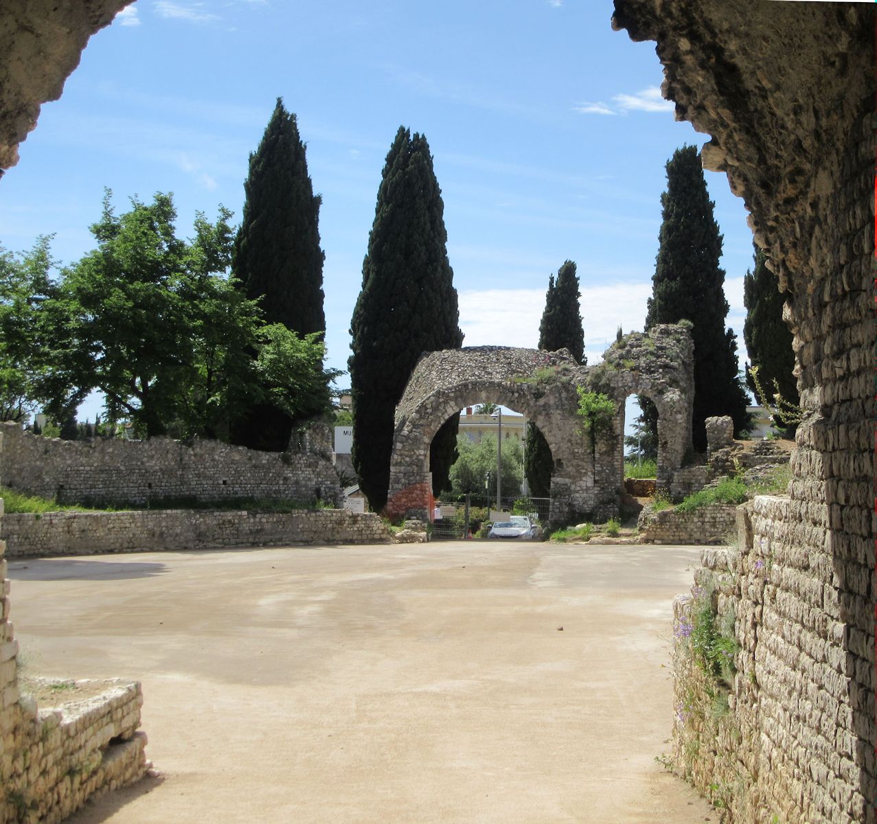 Amphitheater in Cimiez, heute für Veranstaltungen genutzt