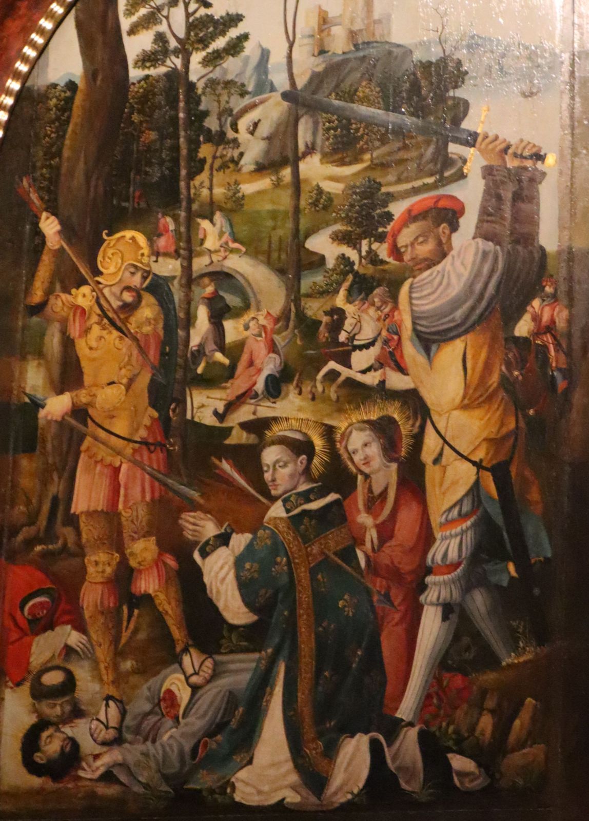 Altarbild: Das Martyrium von Potentinus' und seinen Söhnen, in der Kirche des Klosters Steinfeld