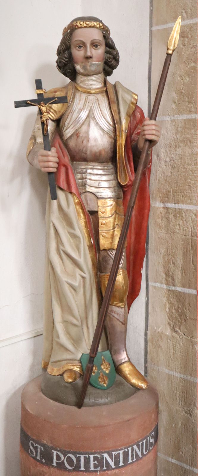 Statue in der Kirche St. Castor in Karden, Kopie der Statuevon Tilmann von Koblenz, 1480, in der Kirche des Klosters Steinfeld