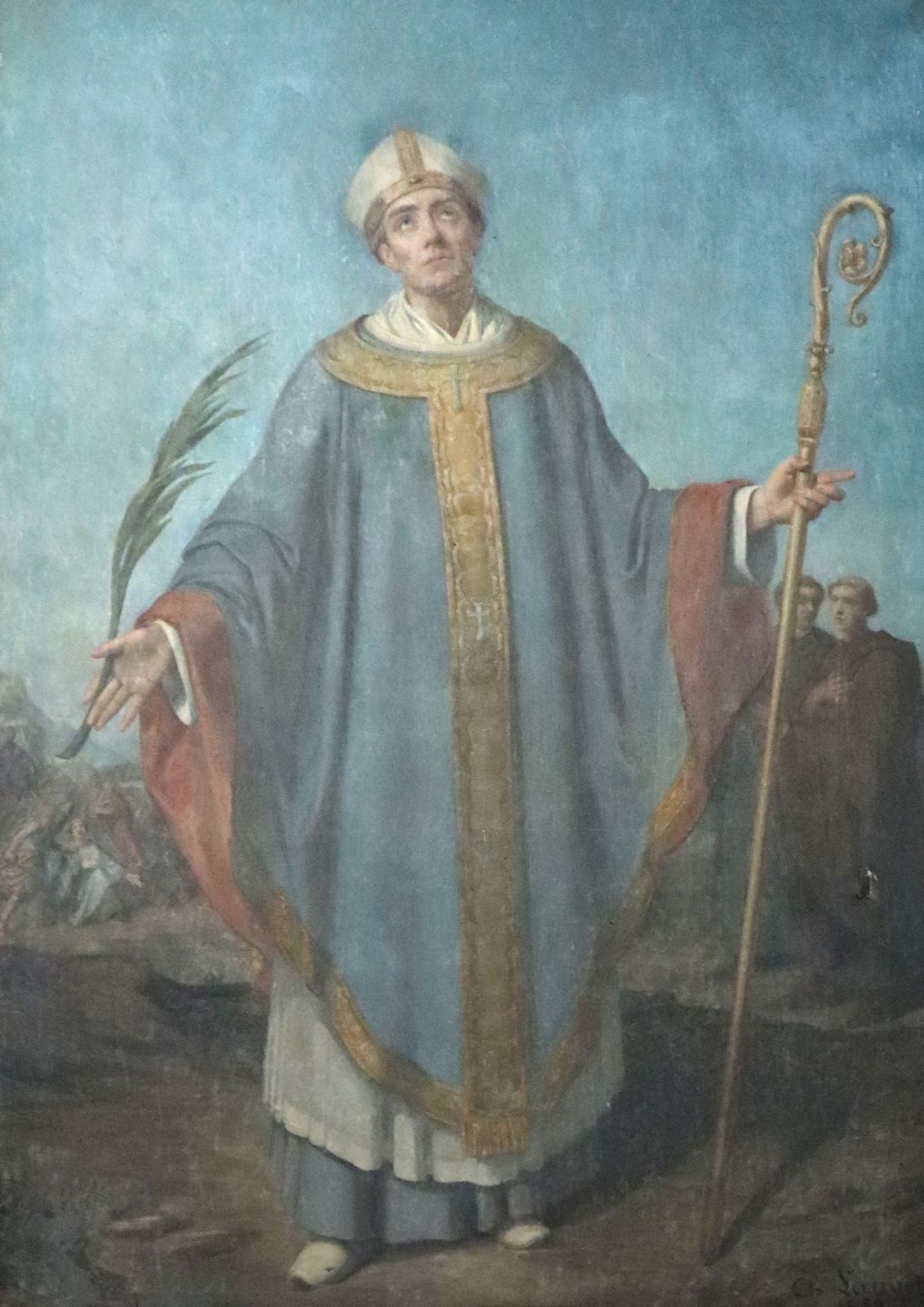 Ch. Lauvet: Gemalde, 1832, in der Kirche des ehemaligen Klosters Saint-Pierre in Orbais-l'Abbaye bei Épernay