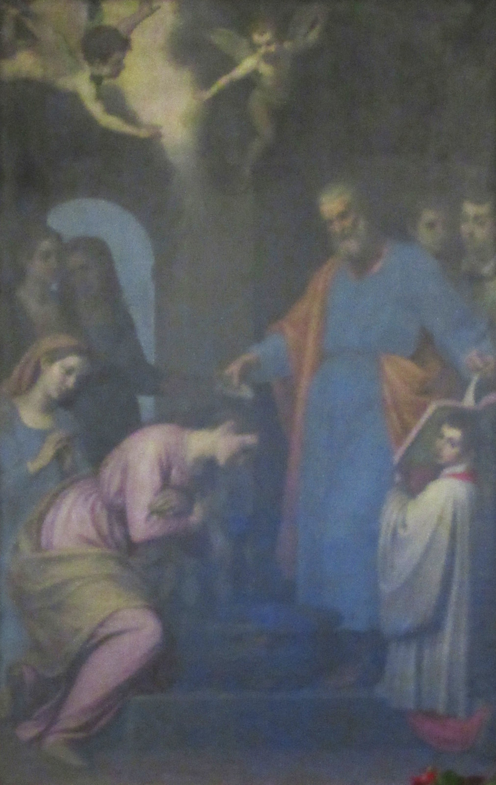 Passignano: Petrus tauft Prisca, Altarbild, um 1600, in der Kirche S. Prisca in Rom