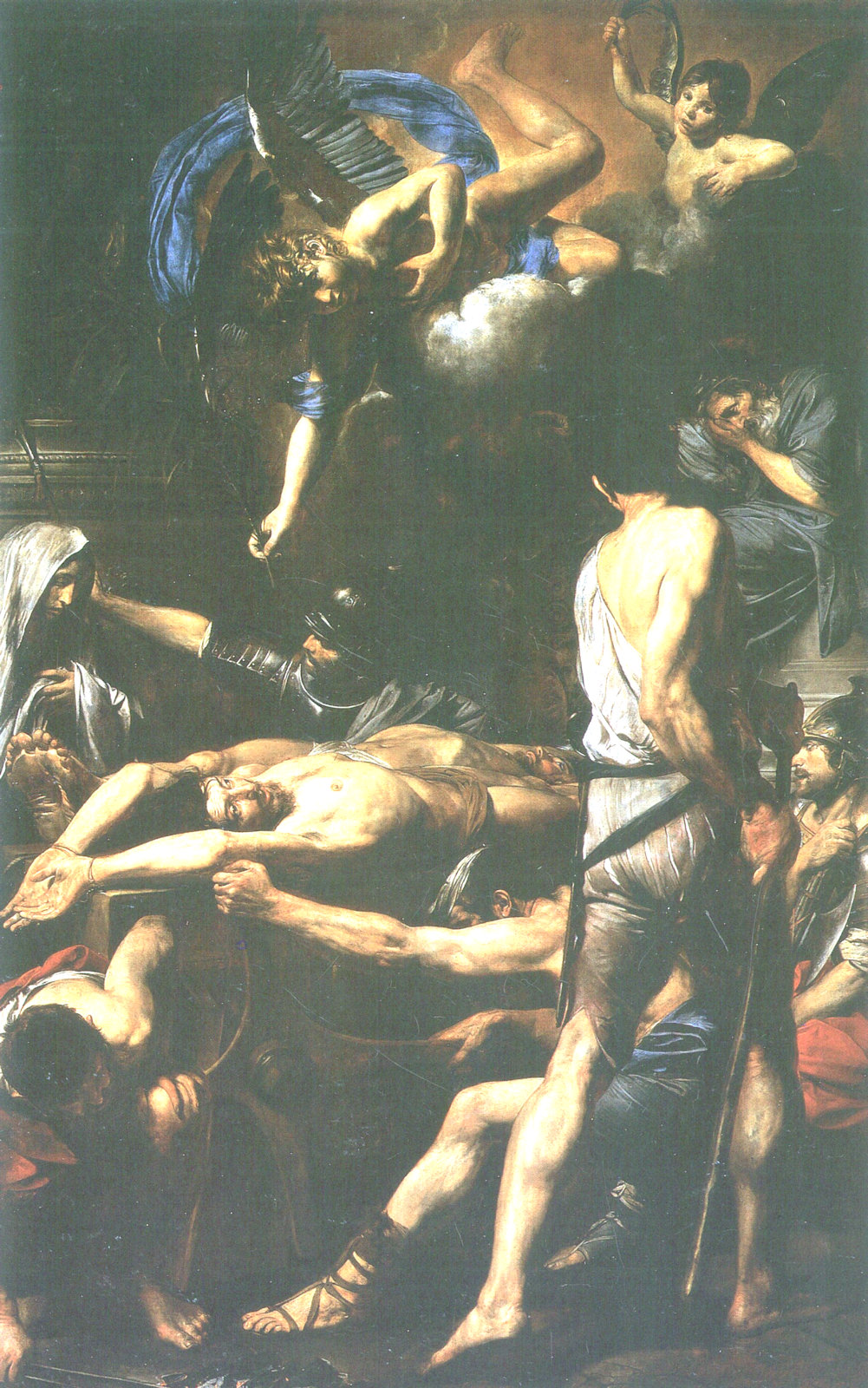 Valentin de Boulogne: Das Martyrium von Processus und Martinianus, Altarbild, 1630, in der Pinakothek in den Vatikanischen Museen