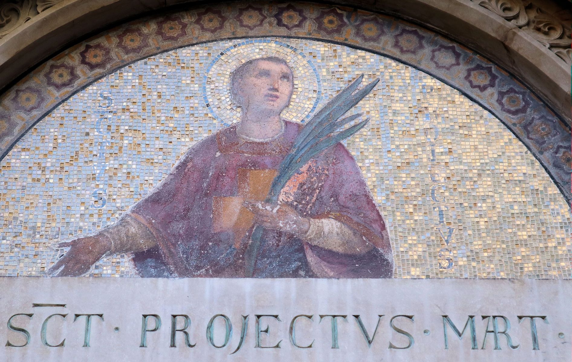 Mosaik an der Kathedrale in Casale Monferrato