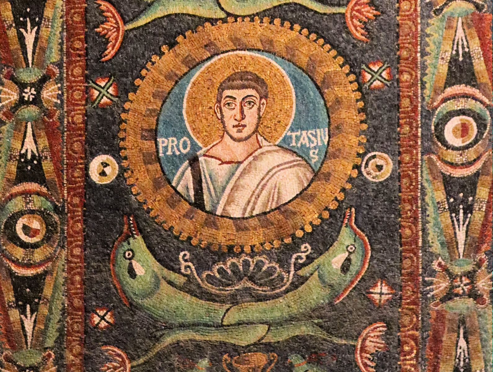 Mosaik, 6. Jahrhundert, in der Kirche San Vitale in Ravenna