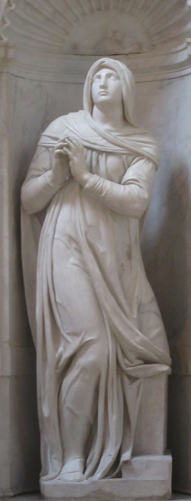 Michelangelo: Statue, um 1515, am Grab für Papst Julius II. in der Kirche San Pietro in Vincoli in Rom