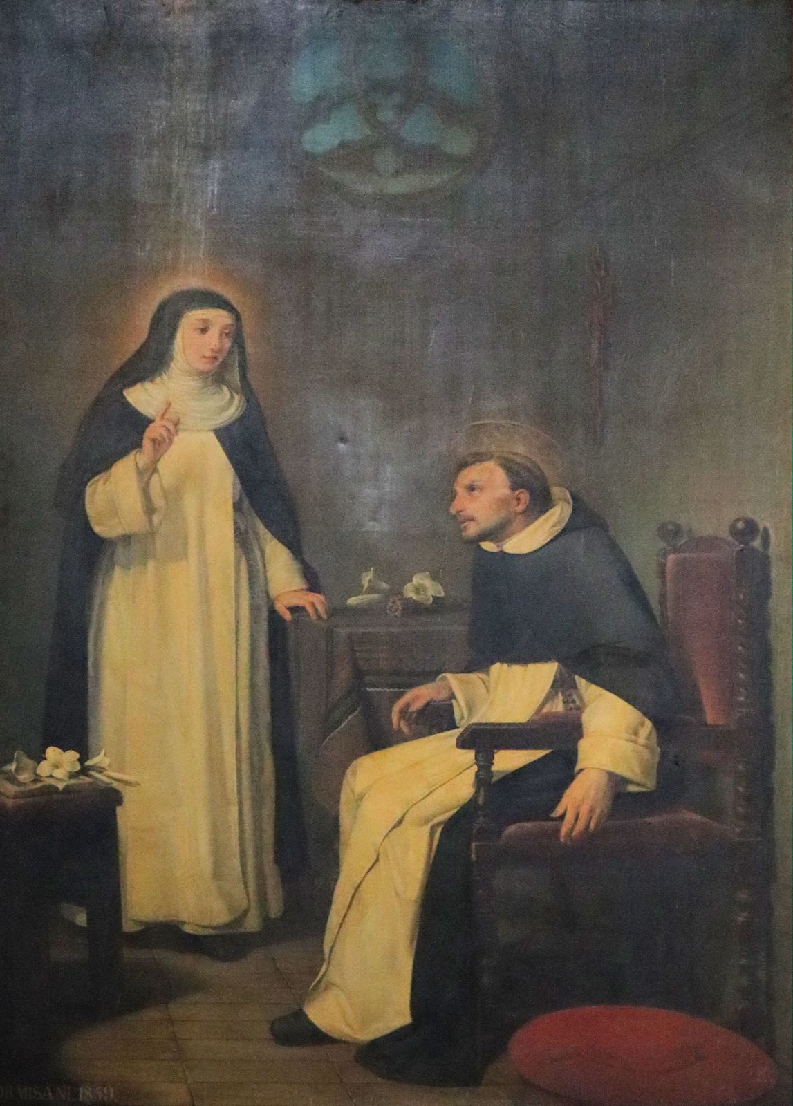 Gabriele Formisano: Raimund mit Katharina von Siena, Altarbild in der Kirche San Domenico Maggiore in Neapel