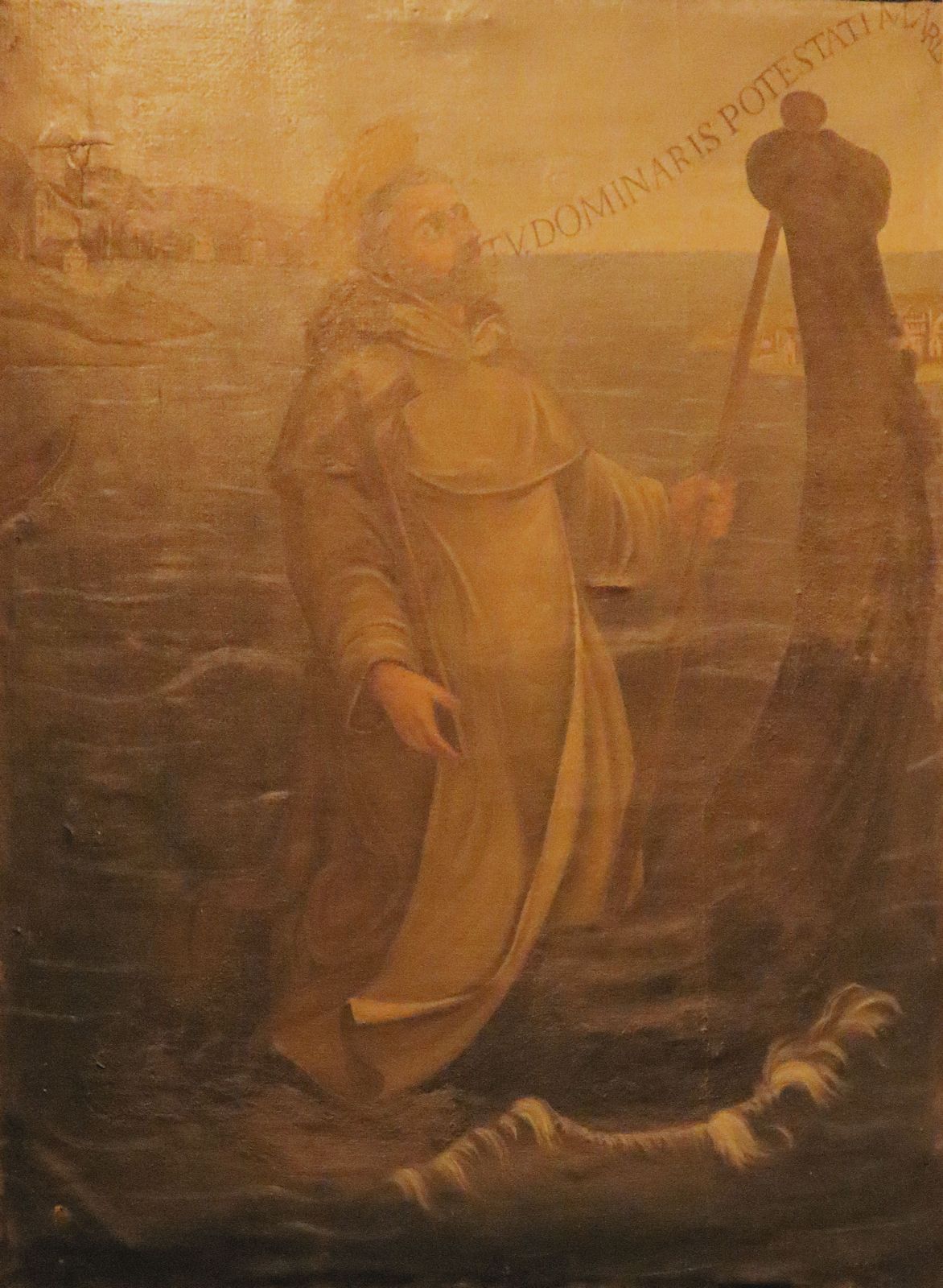 Raimunds Seefahrt auf seinem Mantel, 17. Jahrhundert, in der Kirche San Giovanni in Canale in Piacenza