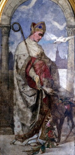 Thomas Coutre: Saint Rieul, um 1865, Im Musée d'Art et d'Archéologie in Senlis
