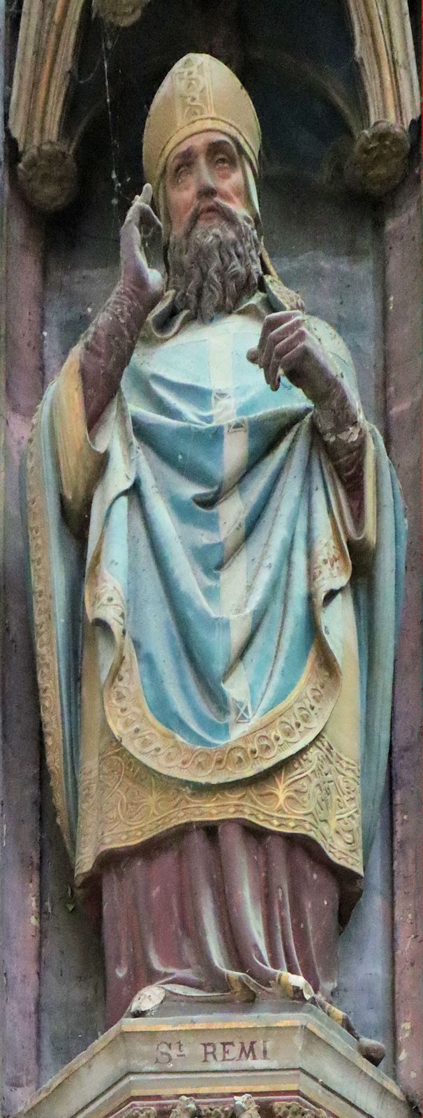 Statue, 1875, in der Basilika St-Quentin in St-Quentin