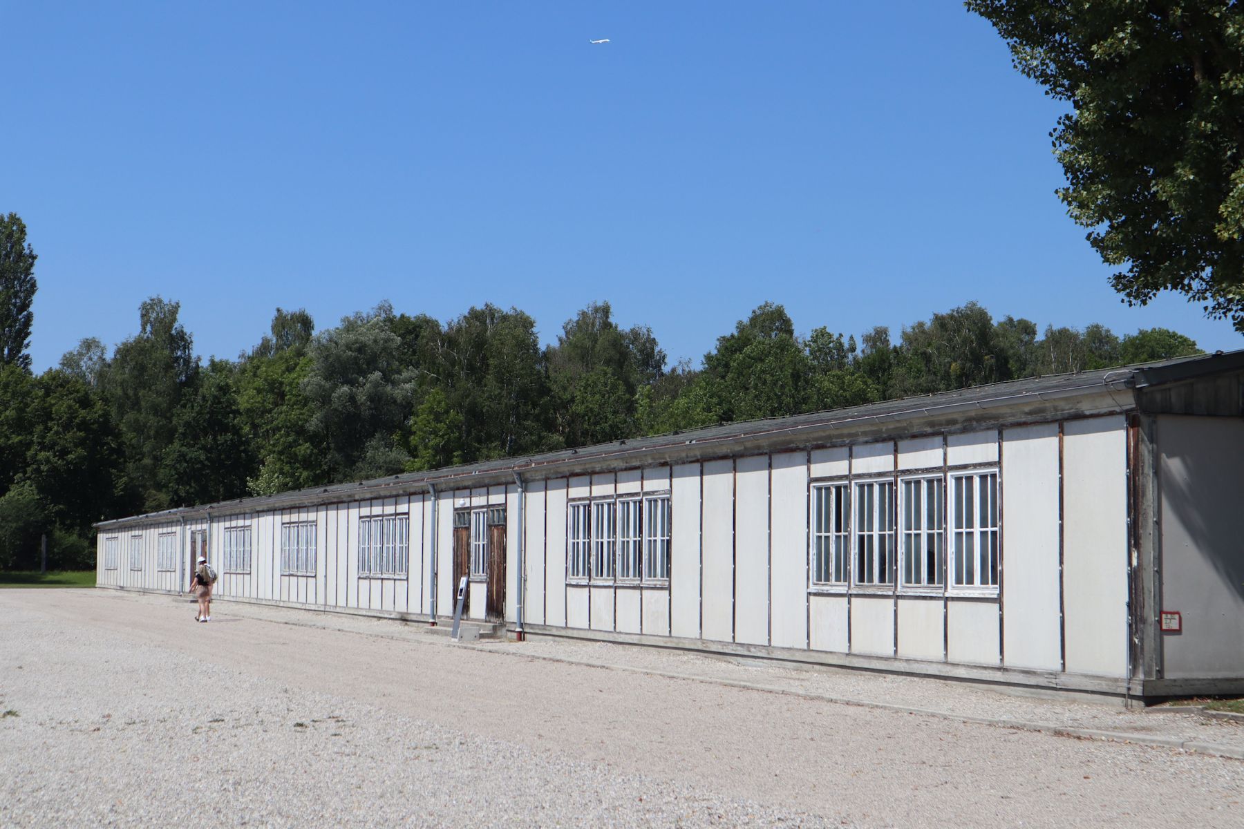 Rekonstruierte Häftlingsbaracke im Konzentrationslager Dachau
