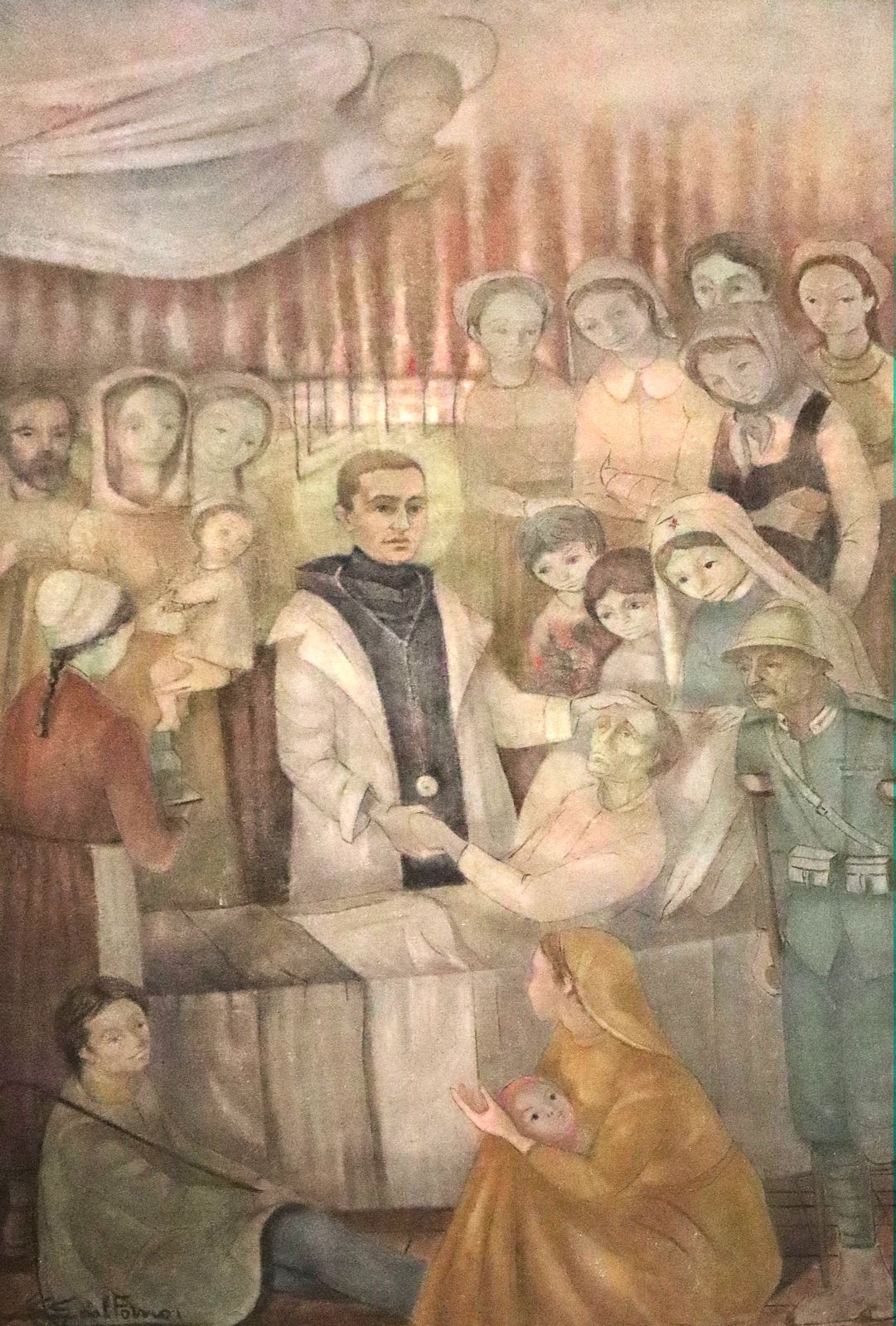 Gian Giacomo dal Forno: Gemälde, 1982, in der Kathedrale in Pavia
