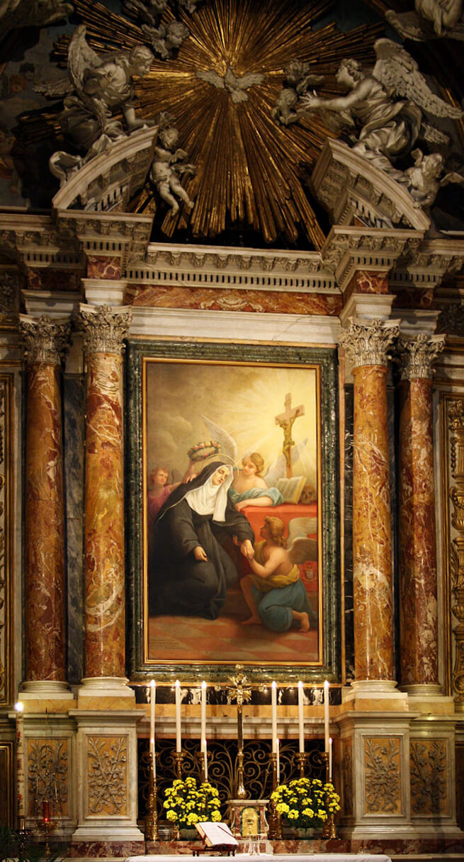 Altar in der Rita geweihten Kirche Santa Rita da Cascia alle Vergini</a> in Rom