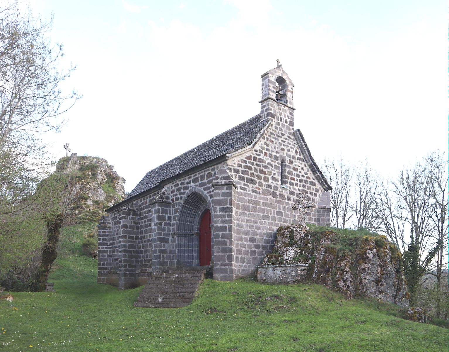 Kapelle an Roberts Geburtsort, dem einstigen Schloss Turlande in Paulhenc