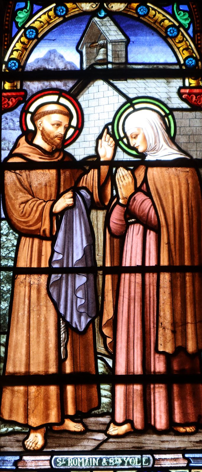 Glasfenster in der Pfarrkirche in Saint-Lupicin