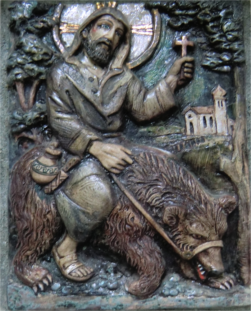 Relief im Gebetsstock an der Wallfahrtskirche bei Thaur
