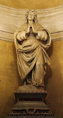 Statue in der Kathedrale in Palermo