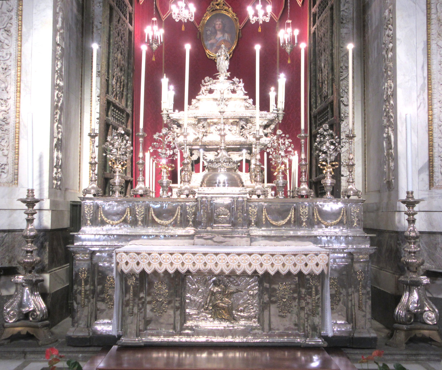 Kapelle mit Reliquienschrein in der Kathedrale in Palermo