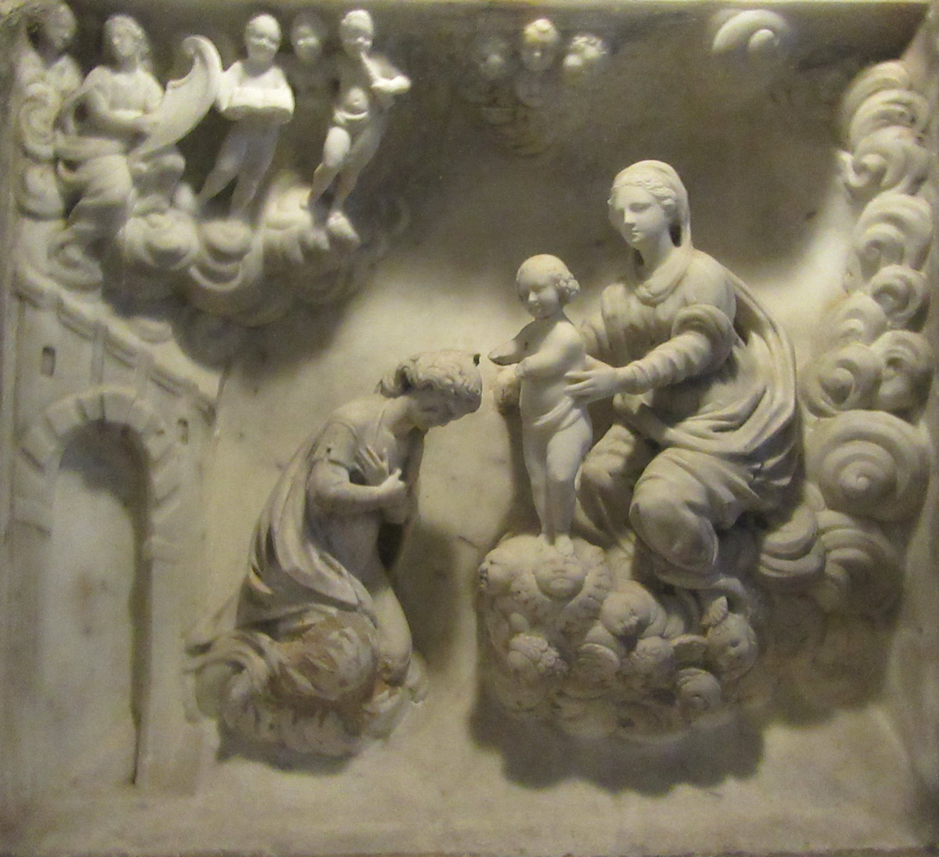 Nunzi La Mattina: Rosalias Krönung durch das Jesuskind, 1636, im Santuario Sta Rosalia