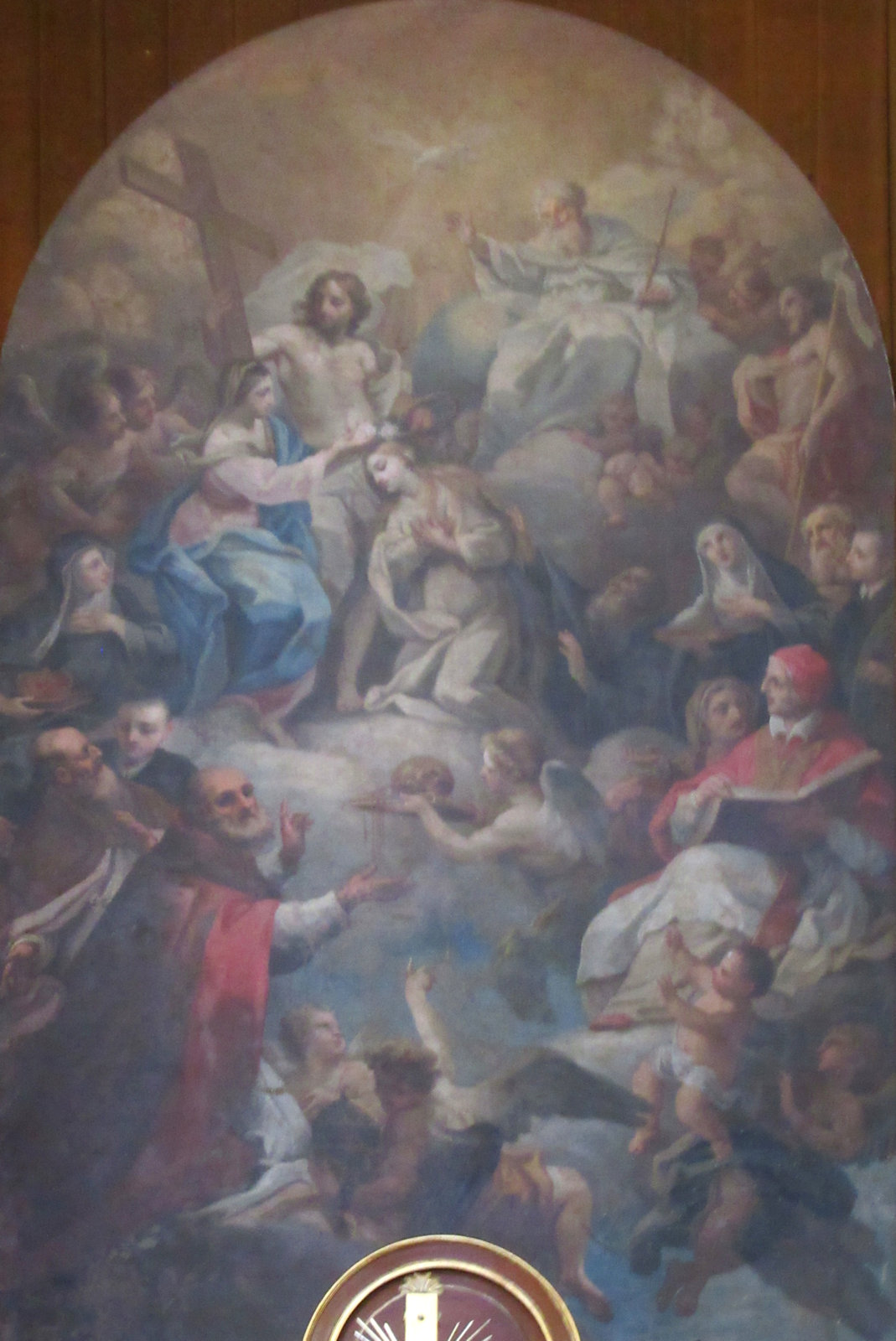 Cedri: Krönung der Rosalia, Altarbild in der Kirche Santissimo Salvatore in Palermo