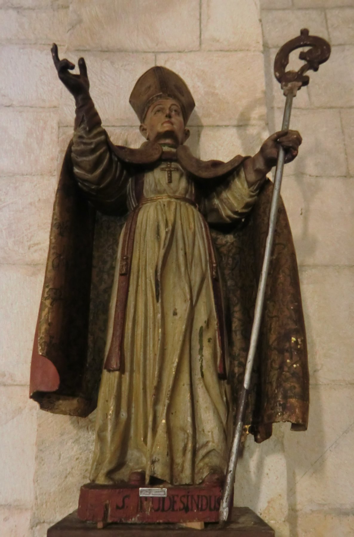 Statue in der Kirche San Martiño de Mondoñedo bei Foz