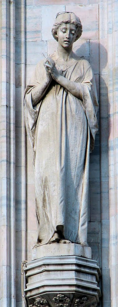 Statue am Dom in Mailand