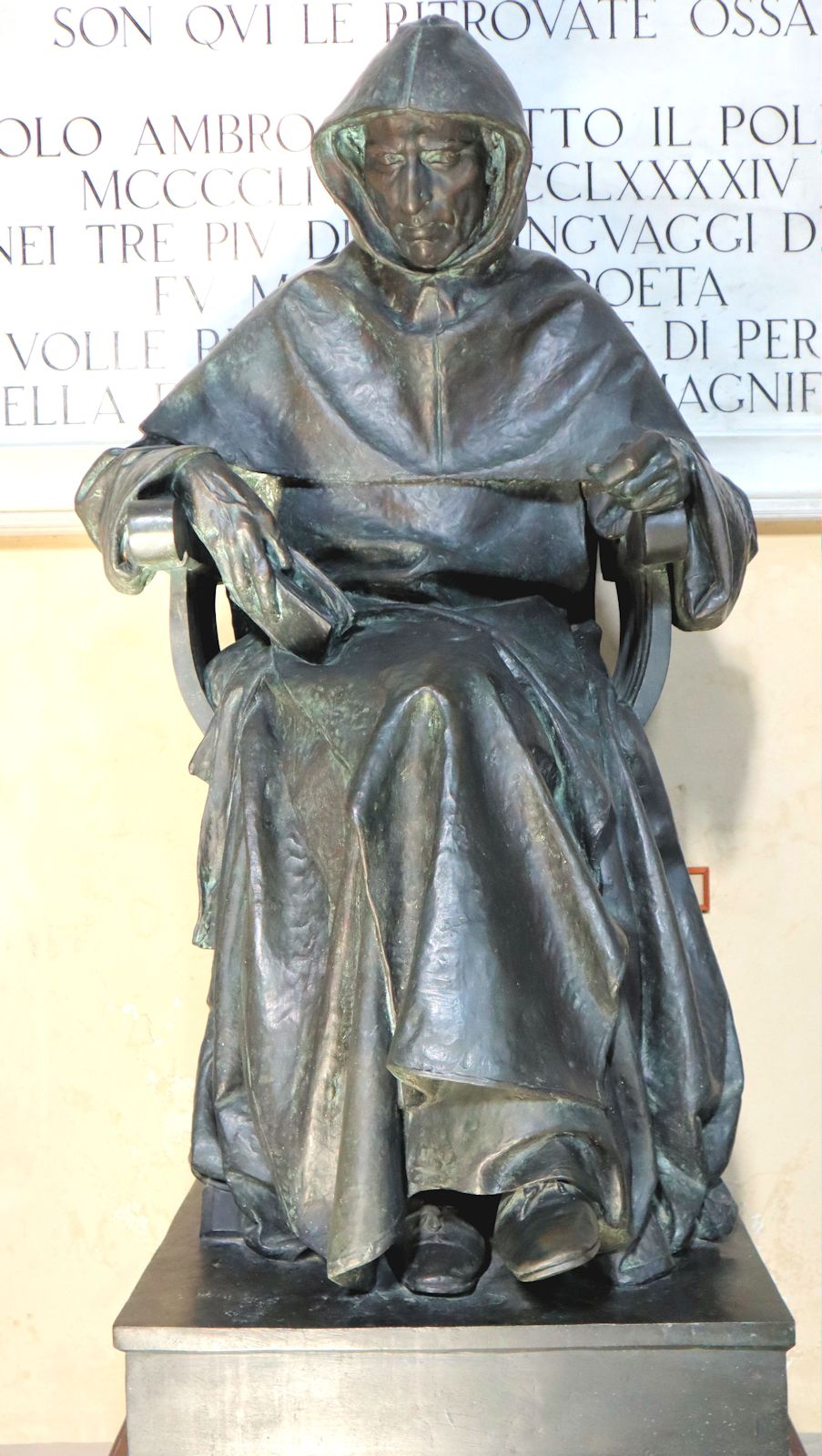 Giovanni Biggi: Bronzestatue, 1878, in der Kirche San Marco in Florenz