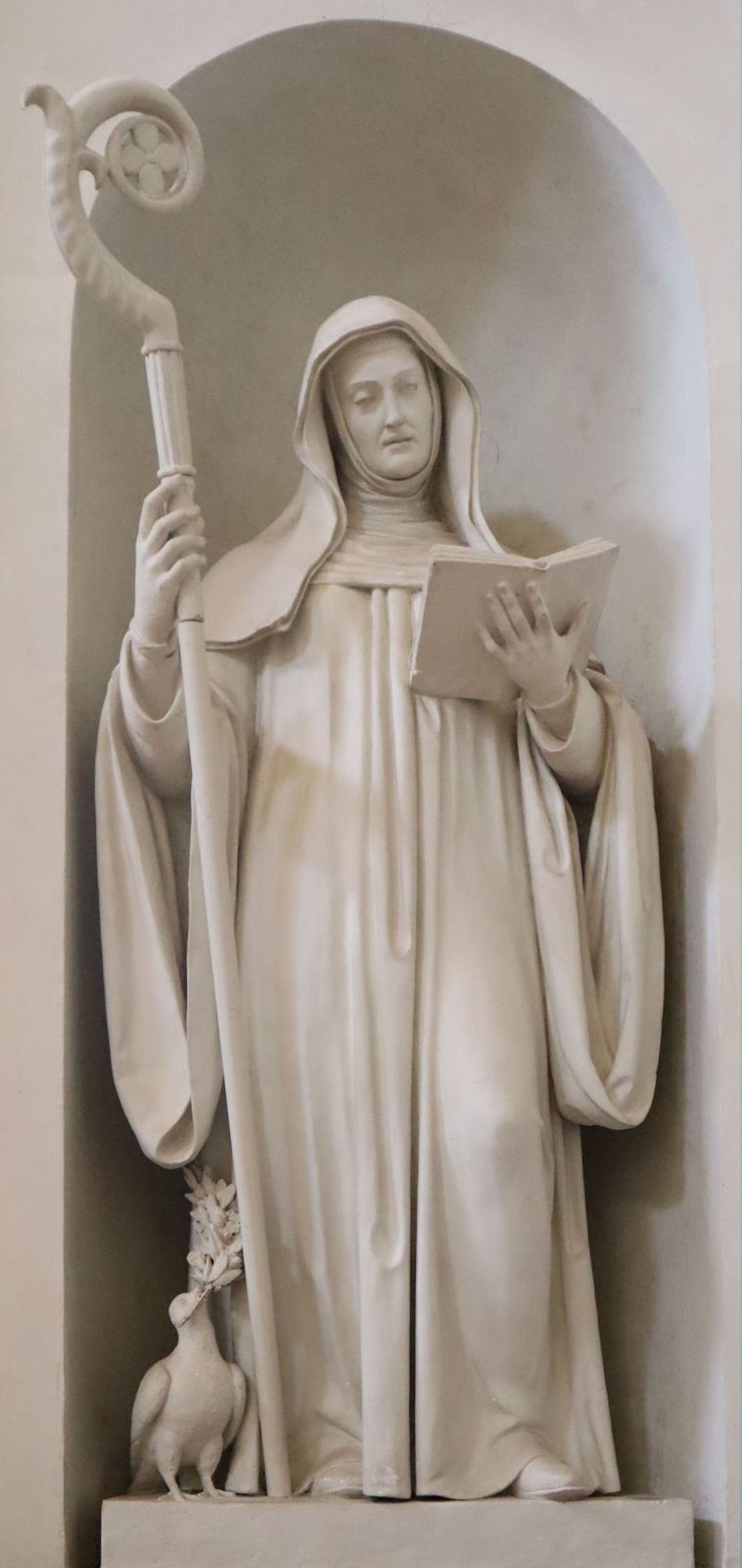 Ercole Dante: Statue, 1852, in der Kathedrale Santa Scolastica bei Subiaco