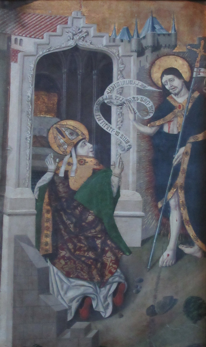 Isidro Villoldo: Secundinus wird von Christus berufen, 1547, Bild in der Secundus geweihten Kapelle in der Kathedrale in Ávila