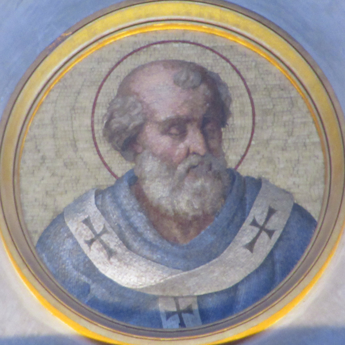 Medaillon, um 1848, in der Kirche San Paolo fuori le Mura in Rom