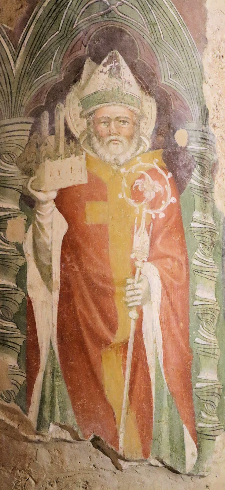 Fresko in der Kirche San Lorenzo in Doliolo in San Severino Marche