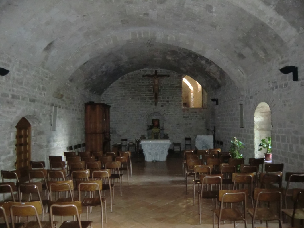 Oratorium, unter Silvester im 13. Jahrhundert erbaut, unter der Kirche des Klosters Monte Fano