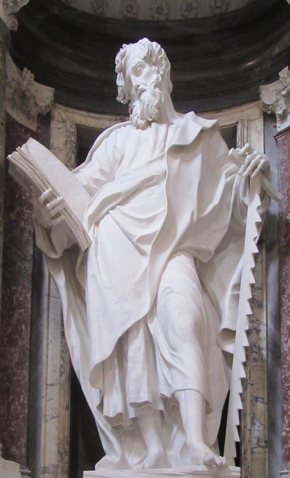 Camillo Rusconi: Statue, 1715, in der Basilika San Giovanni in Laterano in Rom