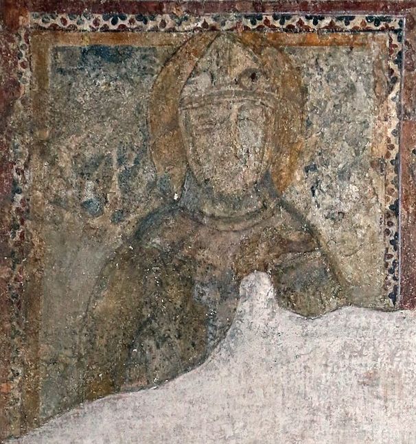 Fresko in der Simplicius geweihten Basilika in Olbia