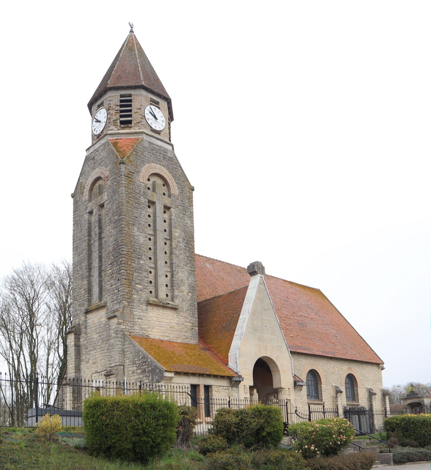 Sindulph geweihte Kirche in Aussonce