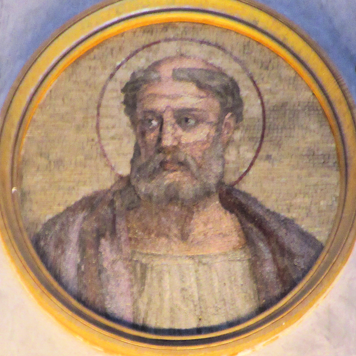 Medaillon, um 1848, in der Kirche San Paolo fuori le Mura in Rom