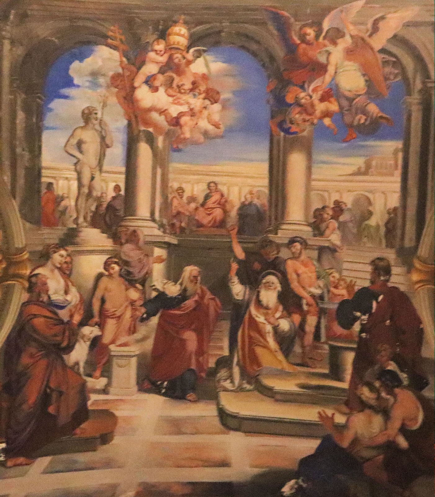 G. Bozzano: Sixtus' Martyrium, Deckenfresko, 19. Jahrhundert, in der Kathedrale in Savona