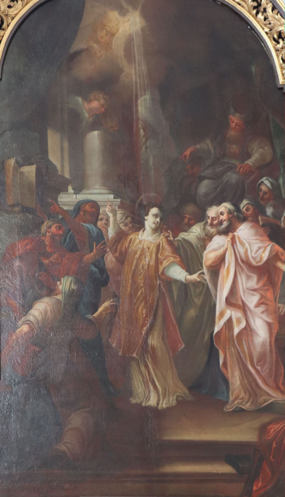 Melchior Steidl: Stephanus vor Gericht, 1707, in der Kirche St. Stephan in Bamberg