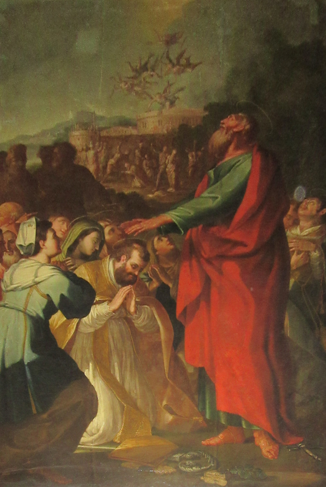 Paulus weiht Stephanus zum Bischof, Bild in der Kathedrale in Reggio di Calabria