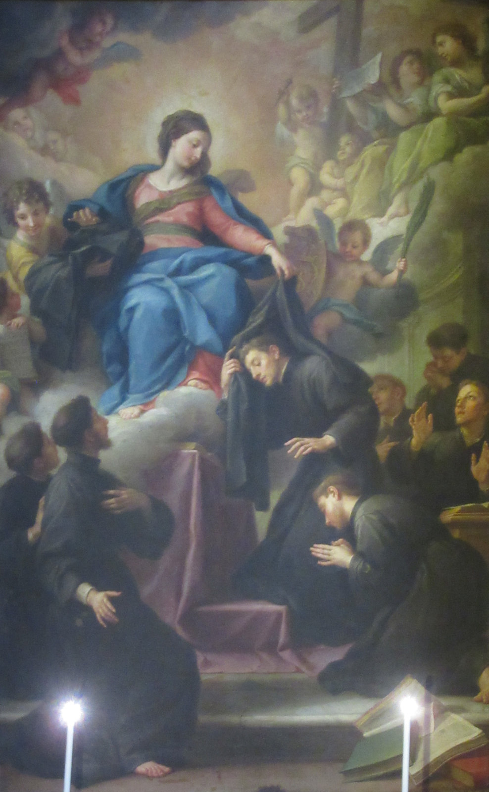 Agostino Masucci: Maria erscheint den sieben Gründern des Servitenordens, 1727, in der Kirche San Marcello al Corso in Rom