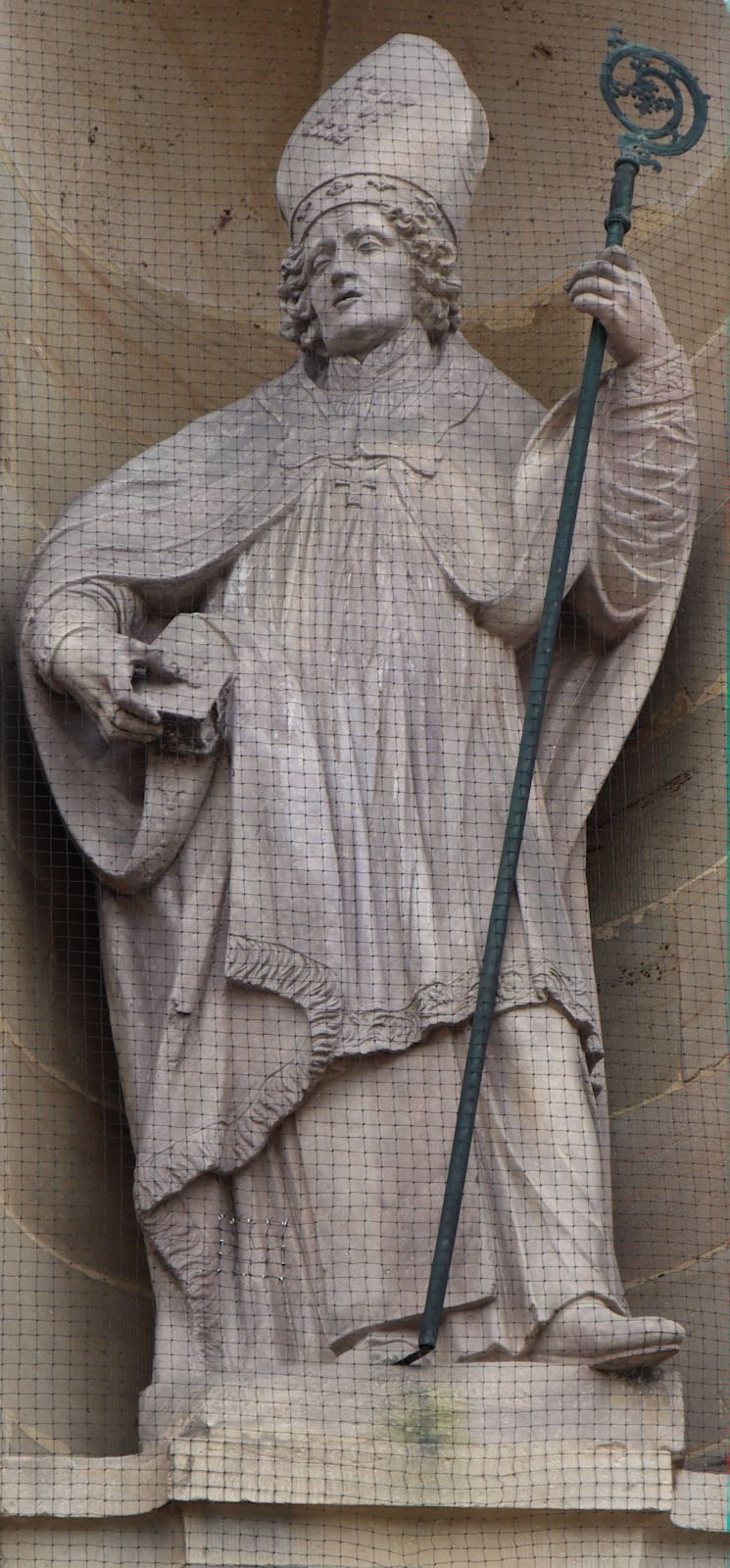 Andreas Balthasar Weber: Statue, um 1706, am Dom in Fulda