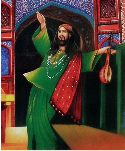 Detail aus dem Poster zu Lal Schahbas Qalandar
