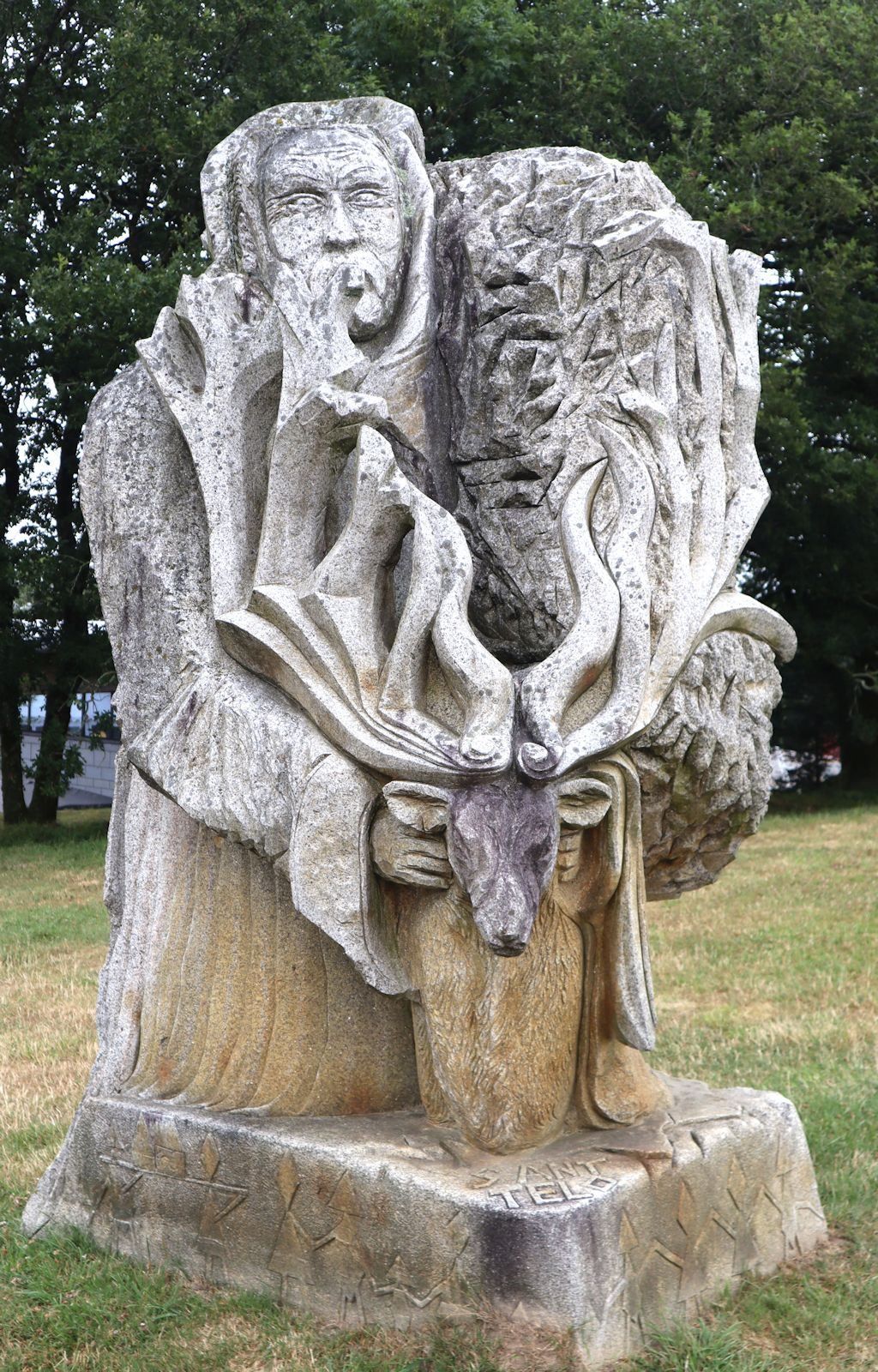 Bruno Panas, Goulven Jaouen: Statue, 2011, im „Vallée des Saints” nahe Carnoët bei Saint-Brieuc