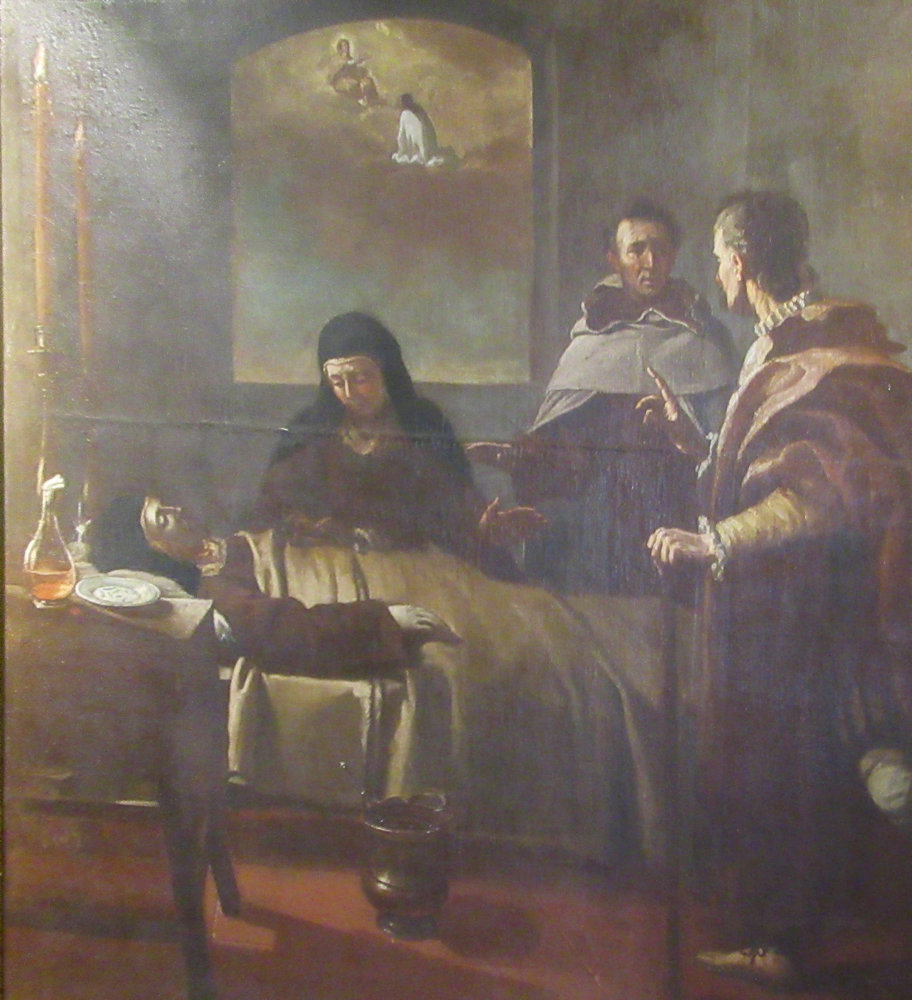 Juan García Miranda: Theresa im Koma (Ausschnitt), 1735, im Museum Santa Teresa in Alba de Tormes